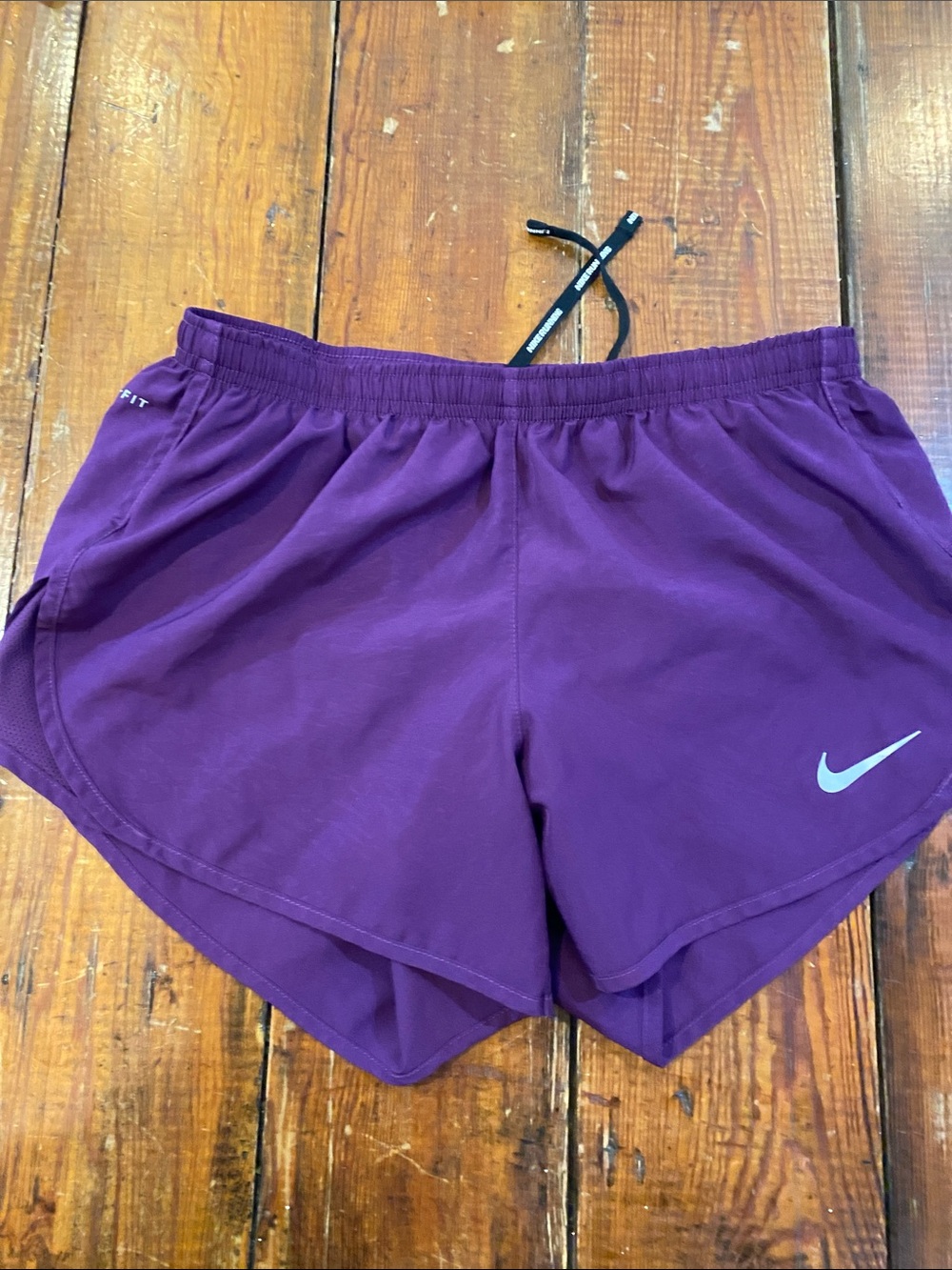 Nike Women’s Purple Running Shorts with Reflective Swoosh
